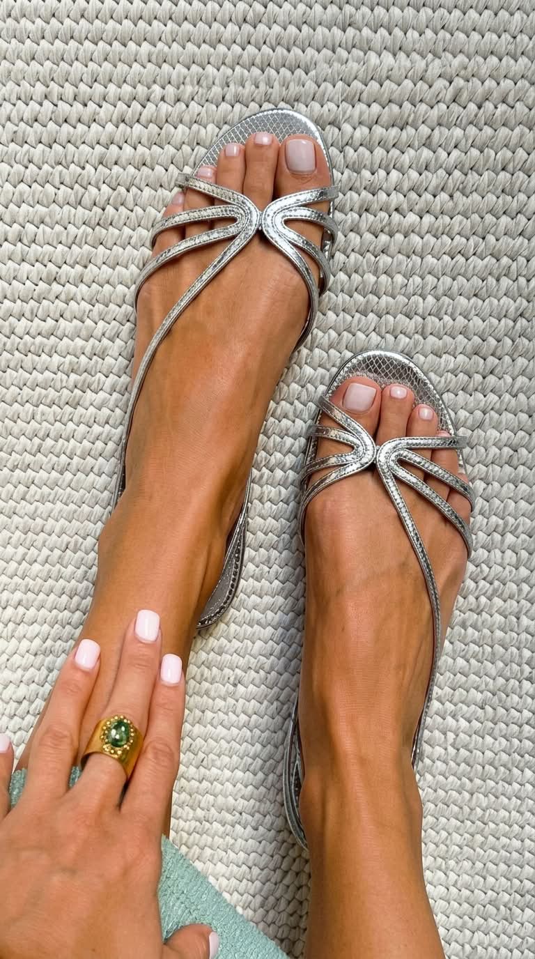 Valentina | Golden Summer Sandals