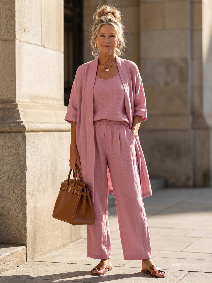 Yael | Three Piece Relaxed Top Pant Set