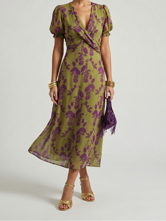Virel | Relaxed Floral Midi Dress