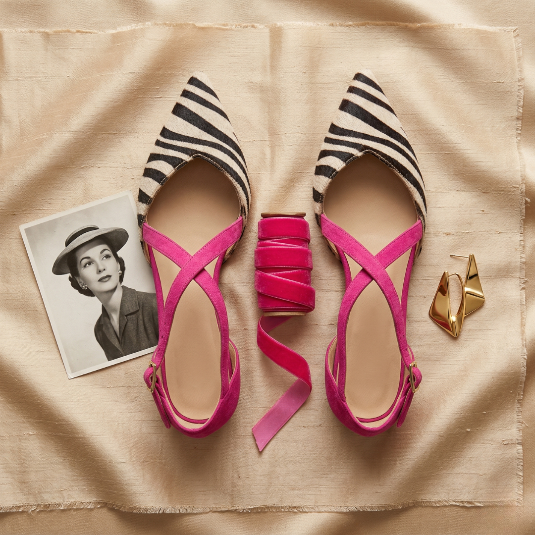 ADELINE™ – Pointed-Toe Crossover Flat
