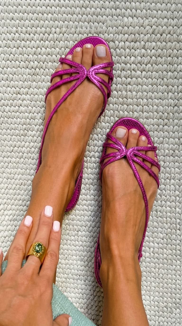 Valentina | Golden Summer Sandals