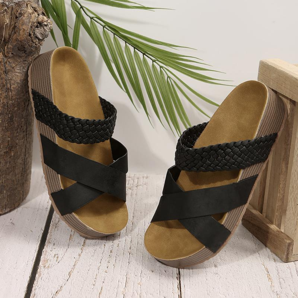 Cross Braided Cork Slides – Effortless. Every Day.
