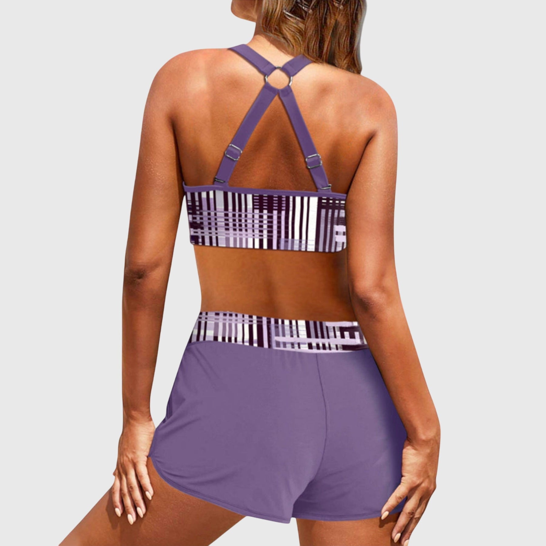 Gertrude | Ribbed High-Waisted Bikini Set