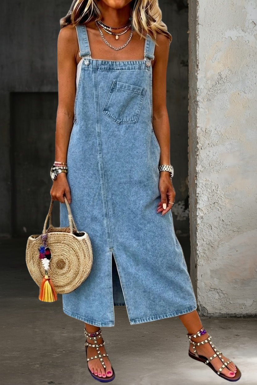 Susan | Casual Denim Jumper Dress