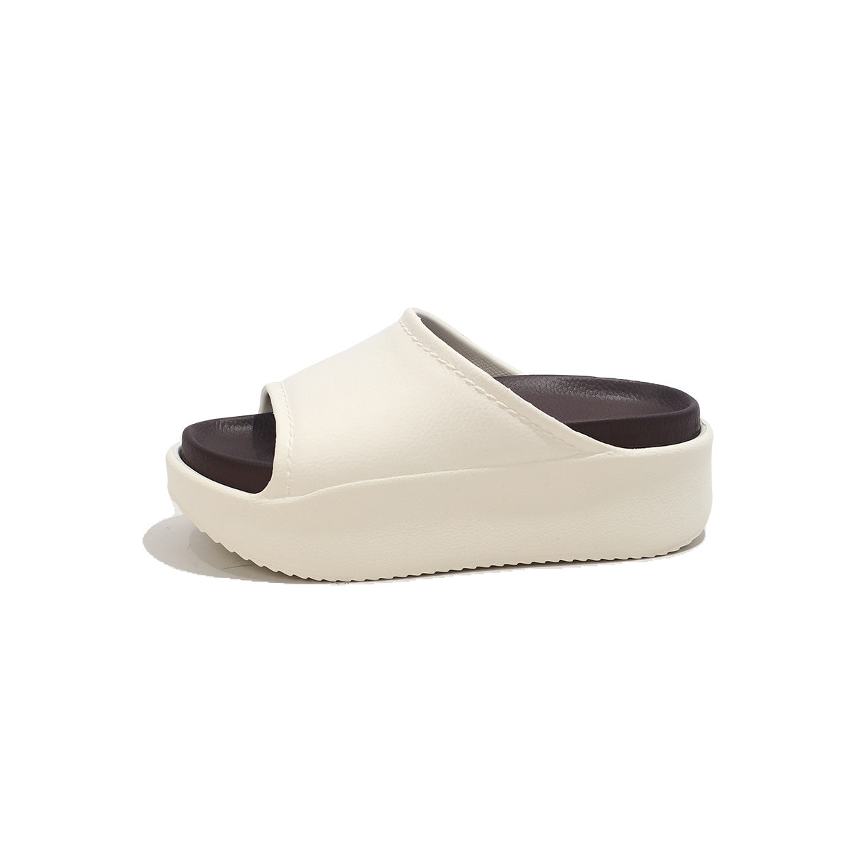 Nora™ Leather Platform Slide – Effortless Style, All-Day Comfort