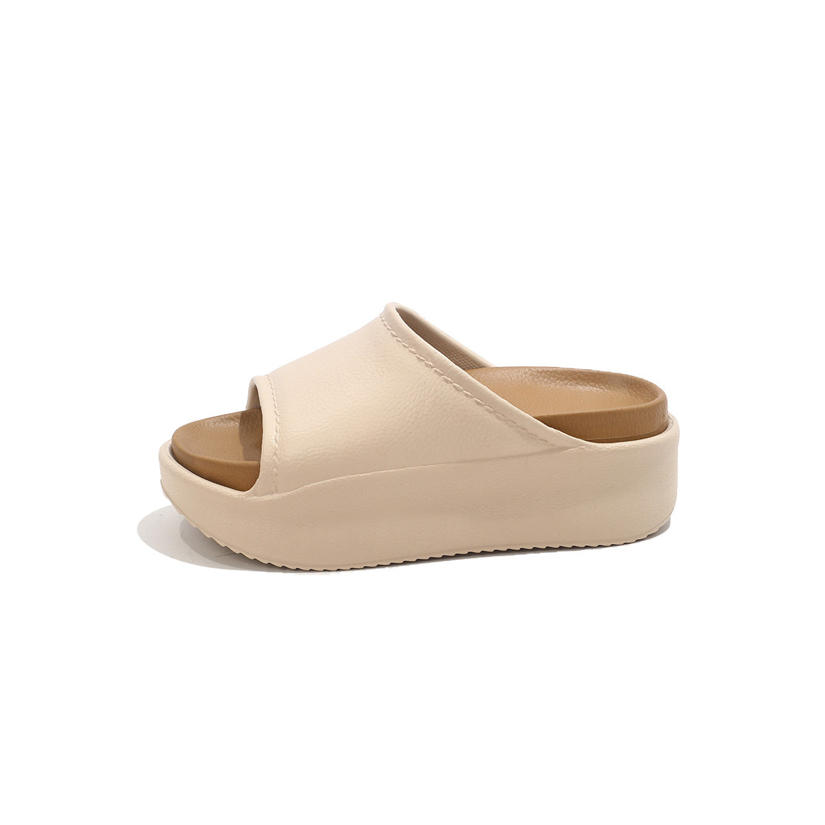 Nora™ Leather Platform Slide – Effortless Style, All-Day Comfort
