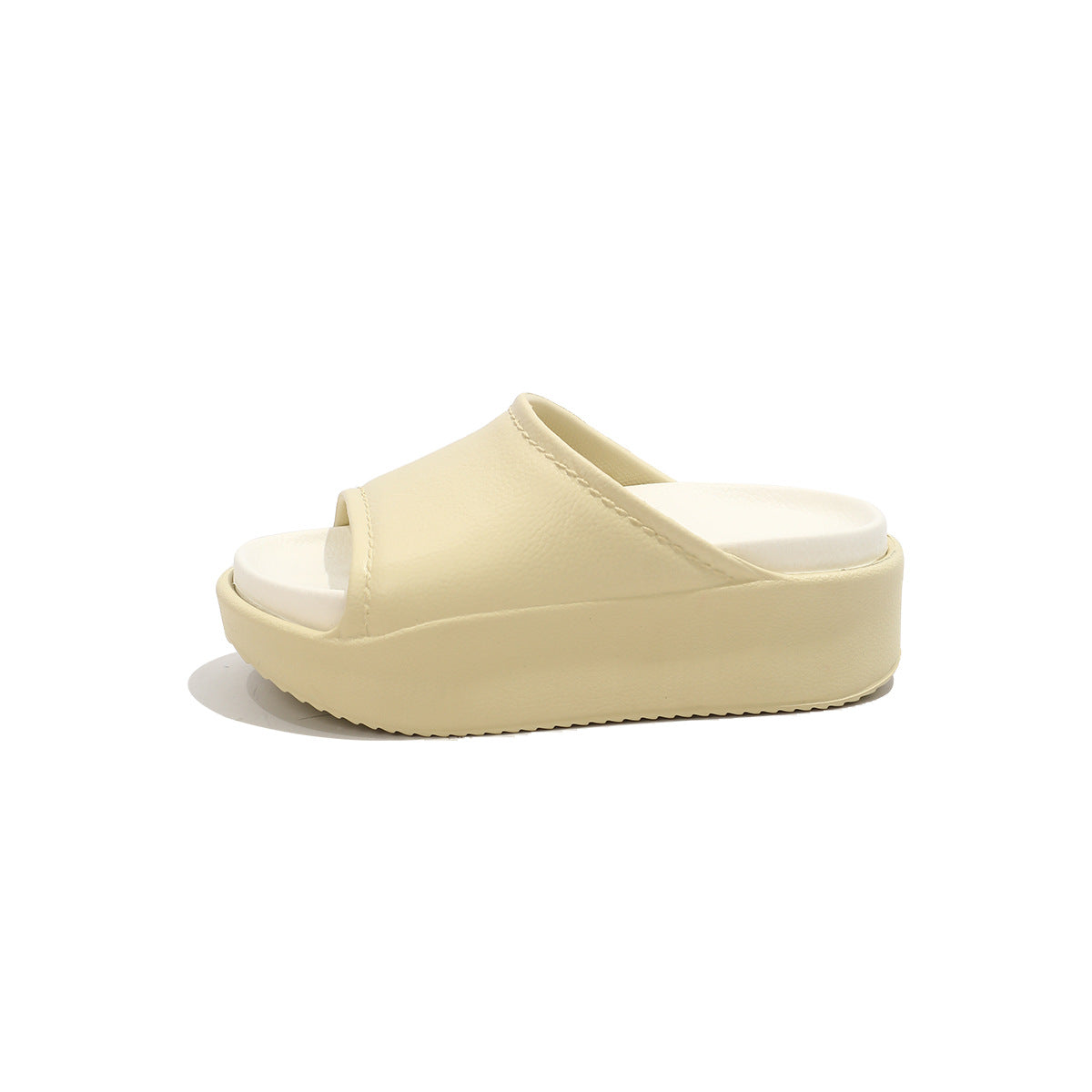 Nora™ Leather Platform Slide – Effortless Style, All-Day Comfort