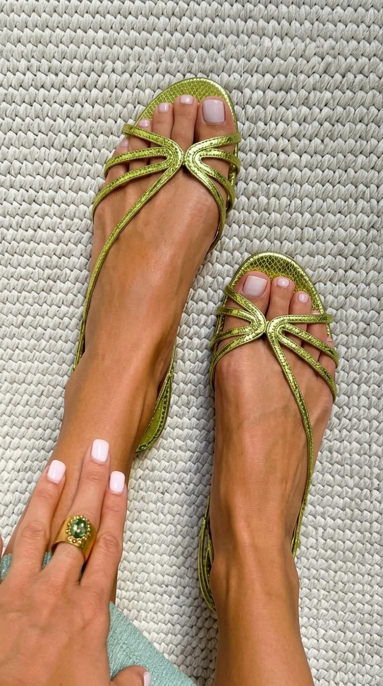 Valentina | Golden Summer Sandals