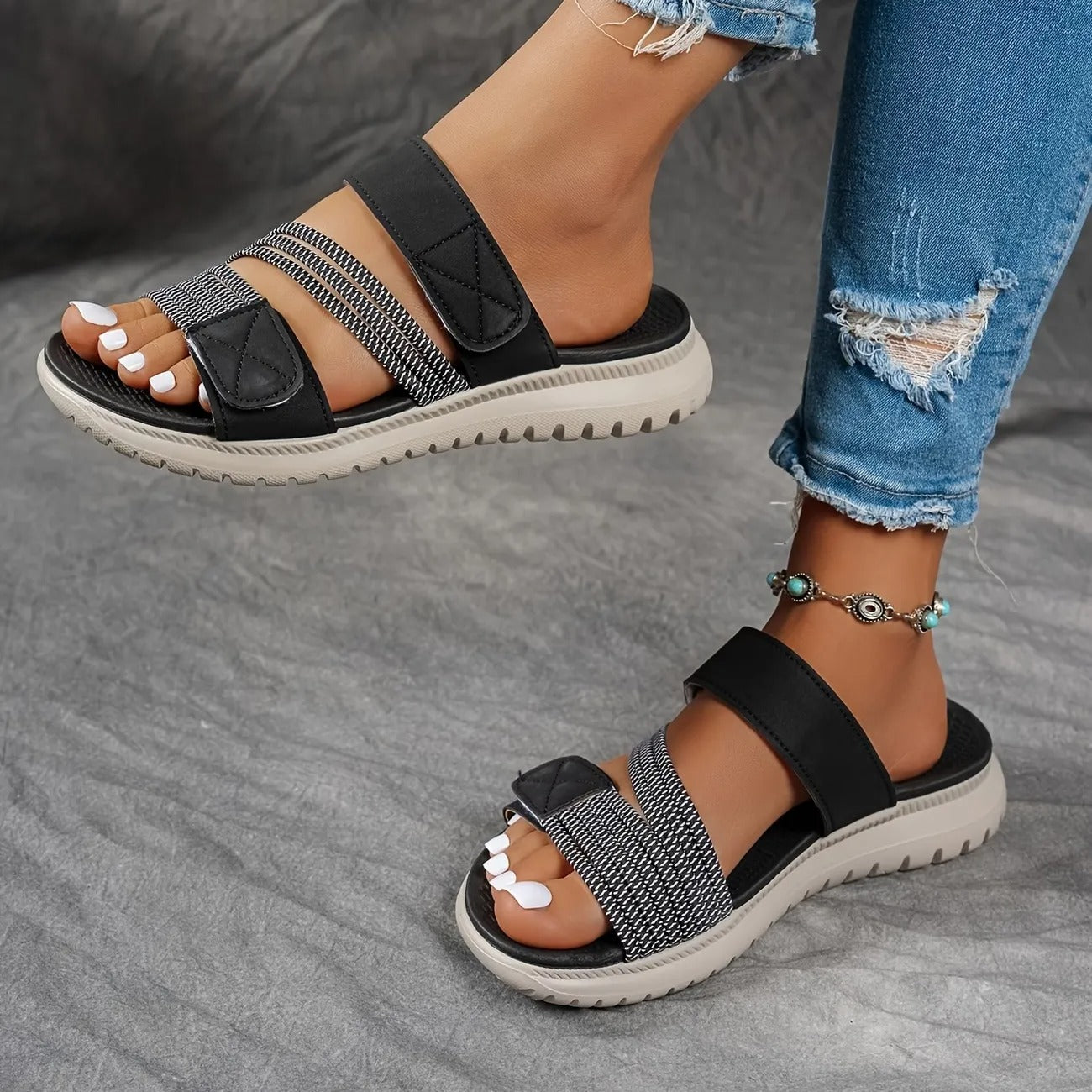 Jade™ Quilted Strap Comfort Sandal – Lightweight Style, All-Day Ease