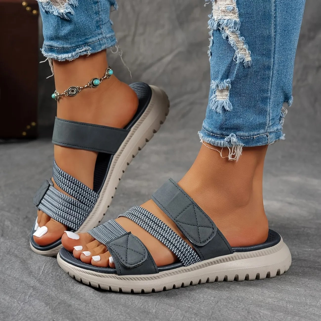 Jade™ Quilted Strap Comfort Sandal – Lightweight Style, All-Day Ease
