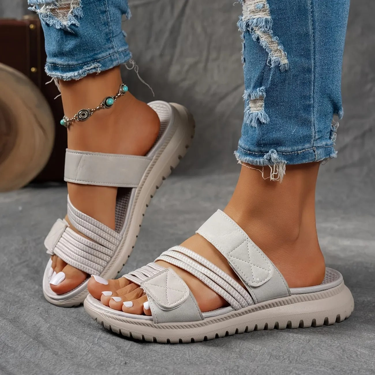 Jade™ Quilted Strap Comfort Sandal – Lightweight Style, All-Day Ease