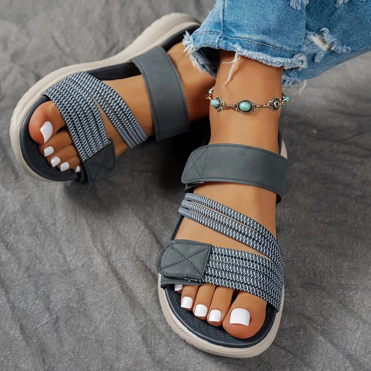 Jade™ Quilted Strap Comfort Sandal – Lightweight Style, All-Day Ease