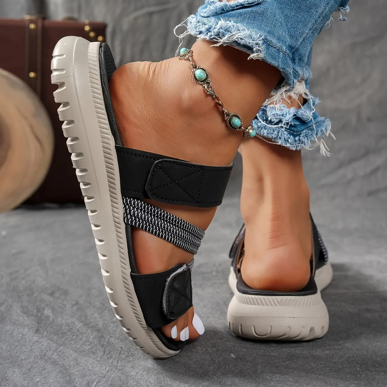Jade™ Quilted Strap Comfort Sandal – Lightweight Style, All-Day Ease