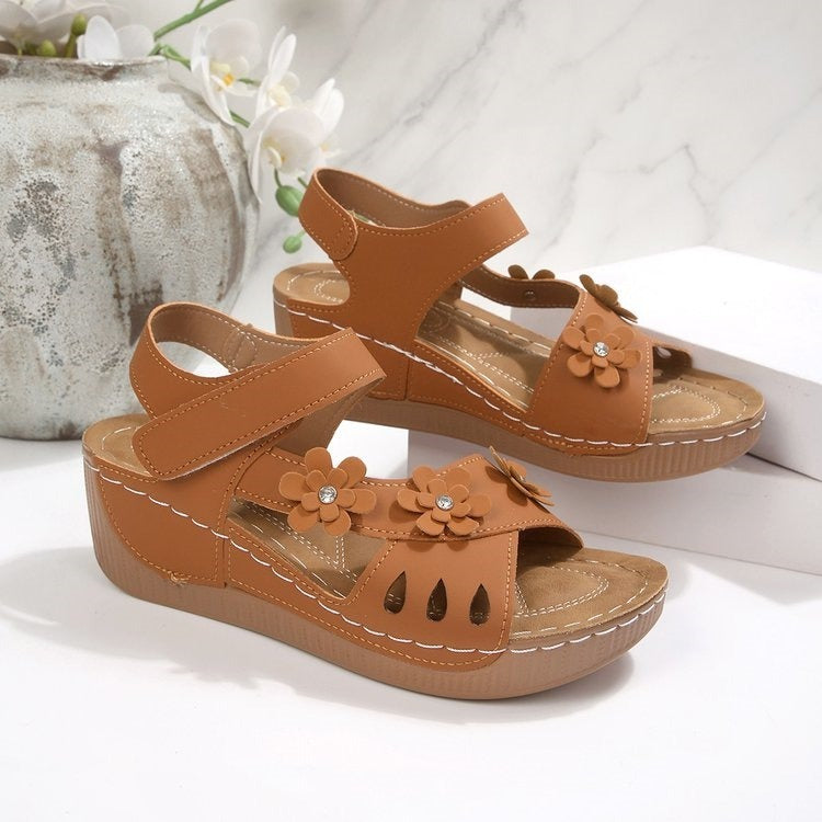 Flora™ Floral Detail Comfort Sandal – Feminine Style