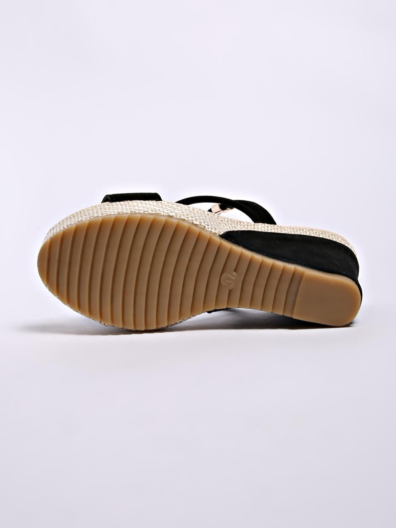 Cora™ Woven Wedge Sandal – Elegant Height, All-Day Comfort