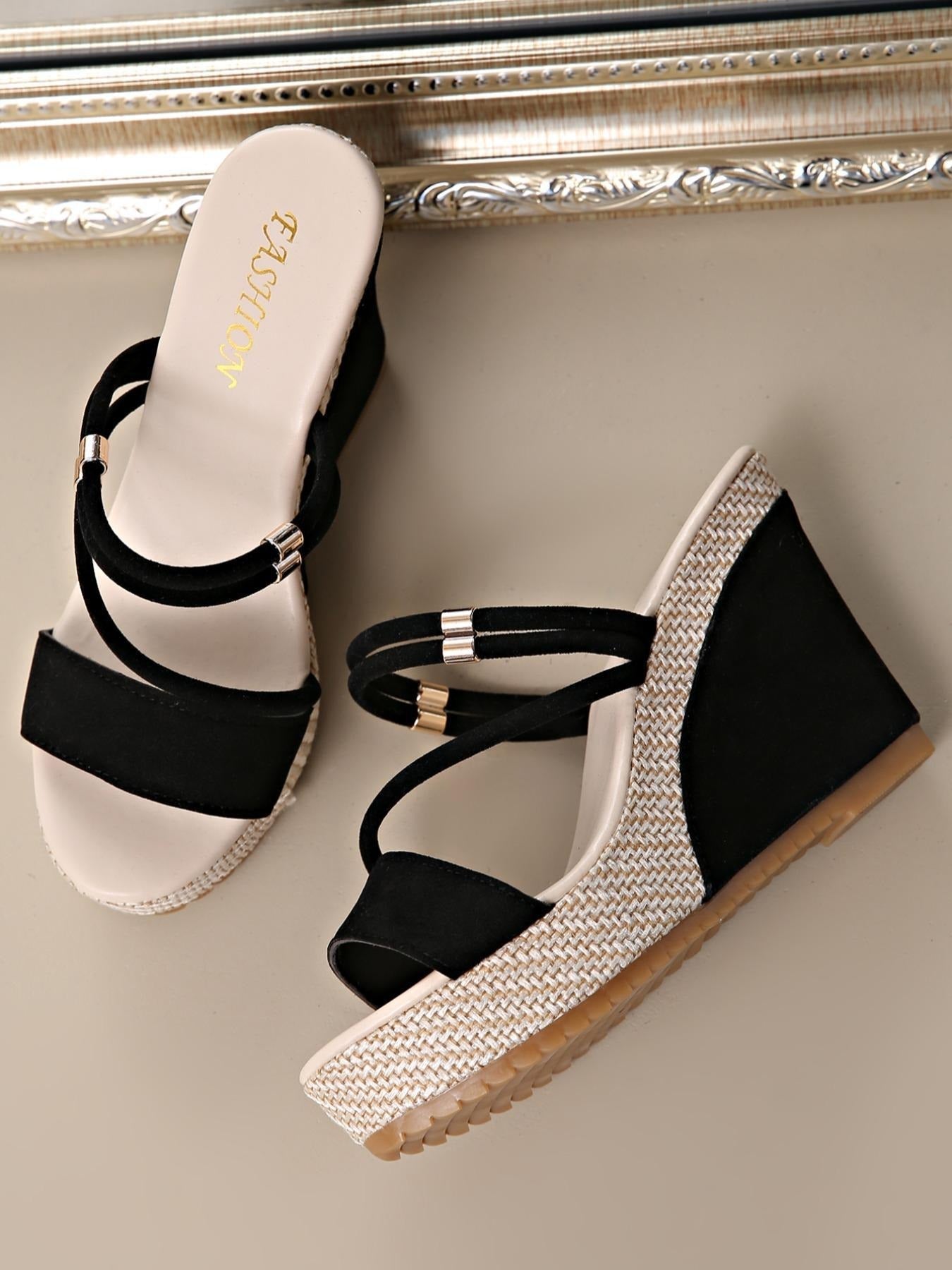 Cora™ Woven Wedge Sandal – Elegant Height, All-Day Comfort