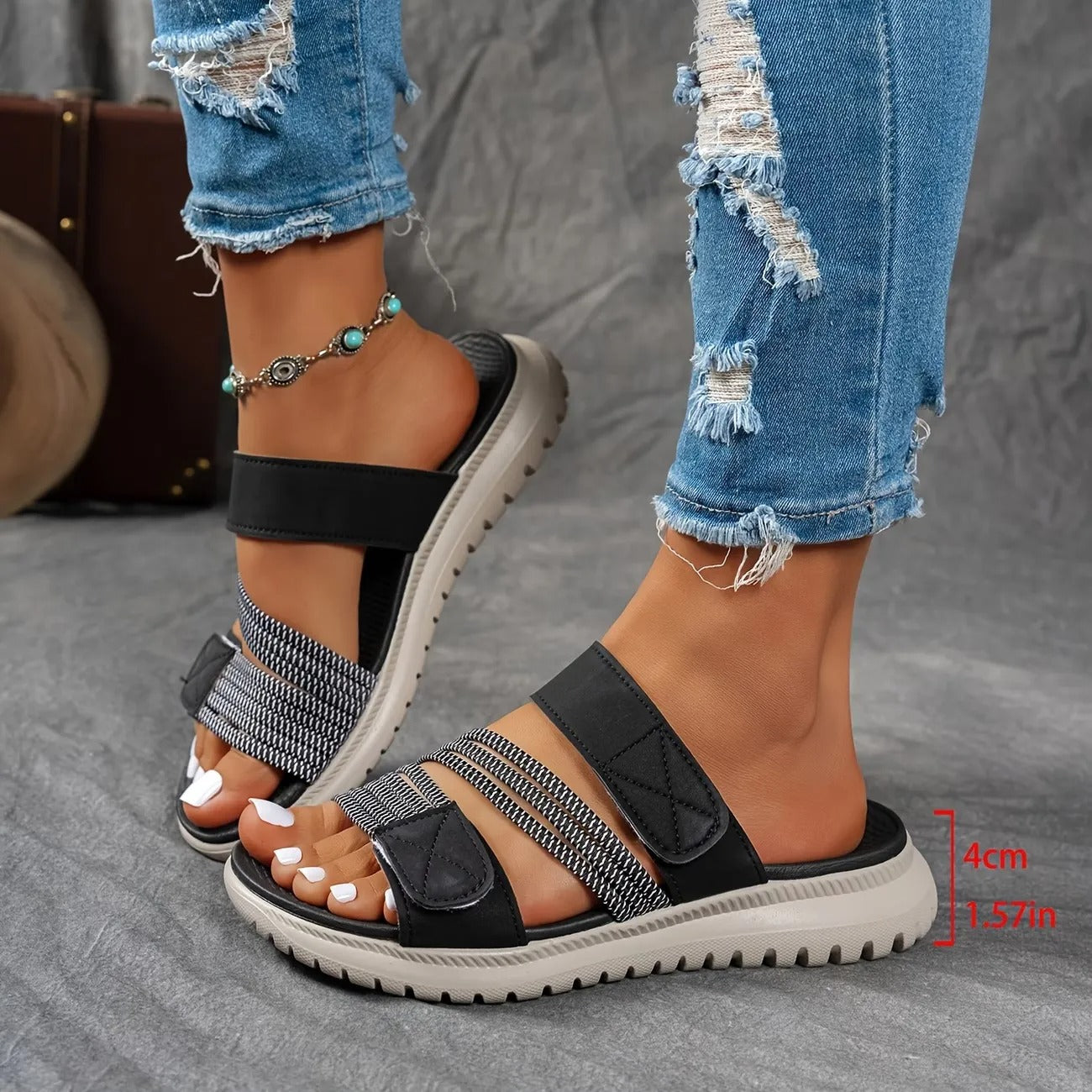 Jade™ Quilted Strap Comfort Sandal – Lightweight Style, All-Day Ease