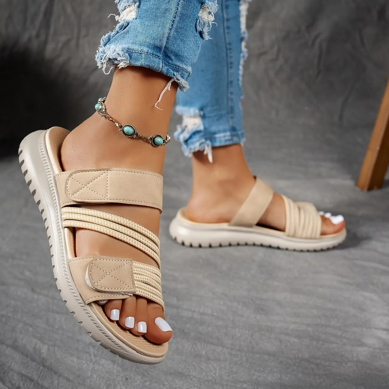 Jade™ Quilted Strap Comfort Sandal – Lightweight Style, All-Day Ease