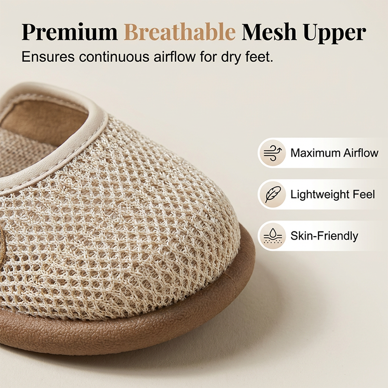Wren™ | Breathable Mesh Flat Sandals with Ankle Strap