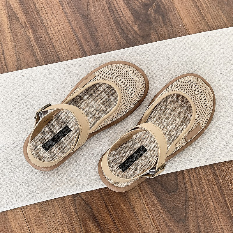 Wren™ | Breathable Mesh Flat Sandals with Ankle Strap